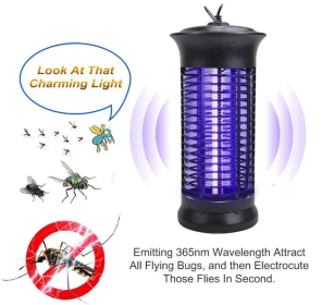Electric Fly Gnat Killer Lamp Pests Fly Insect Trap Mosquito Bug Zapper 4,000V
