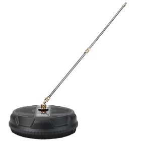 1 Set 15in High Pressure Flat Surface Cleaner 4000PSI Disc Power Washer Broom With 2 Washer Extension Wands 2Pc Replacement Nozzles