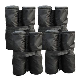 Outsunny Canopy Weight Bags 33lbs Sandbag Anchors for Stability Gazebo Tent Set of 4 Durable Black