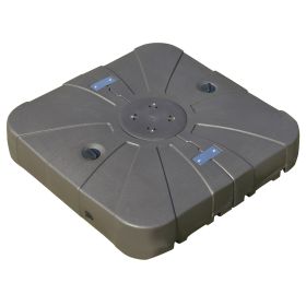 Outsunny Cantilever Umbrella Base with Wheels 330 lbs Sand 286 lbs Water Heavy Duty Coffee
