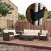 Outsunny Outdoor Sectional Sofa Furniture Connector Fastener Clips - Set of 10