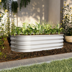 2Pcs 4x2x1ft Raised Garden Bed Kit, Galvanized Planter Raised Garden Beds For Outdoor For Vegetables,Flowers &Herbs, Heavy Duty, Rust-Resistant, Easy