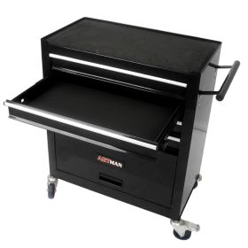 Metal Wheelie Tool Cart (Color: black)