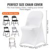 VEVOR Stretch Spandex Folding Chair Covers, Universal Fitted Chair Cover, Removable Washable Protective Slipcovers, for Wedding, Holiday, Banquet