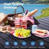 Folding Camping Table, Roll-up Ultra Compact Outdoor Portable Fold Up Lightweight beach Table, with Large Storage and Carry Bag, for Outdoor Cooking